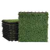 thumbnail of Telha de relva HWC-E13, telha de relva tapete de relva artificial, varanda/terraço 11x cada 30x30cm = 1m²