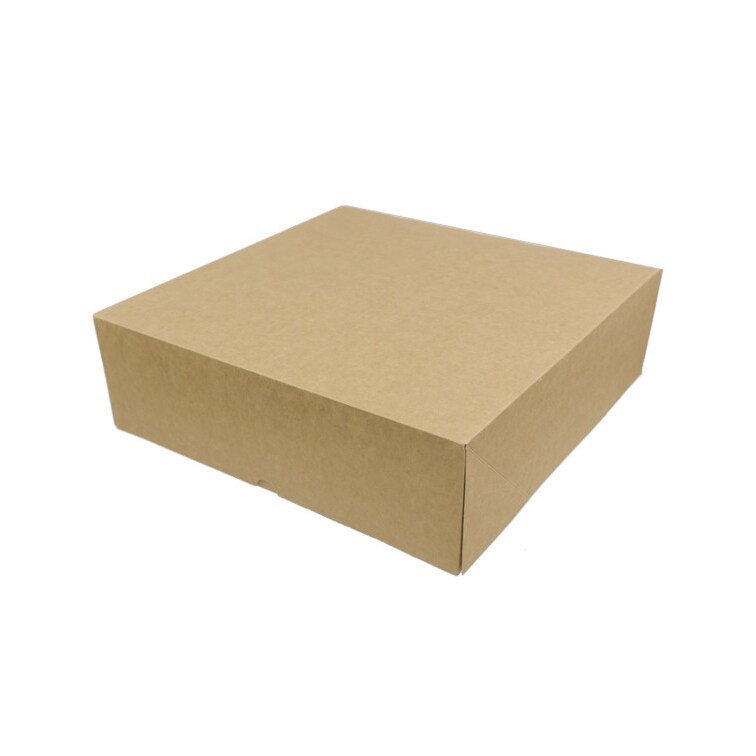 MONOUSO - Scatola Cartone Kraft con Frontale Pieghevole 26x26+10cm (100 Pezzi)