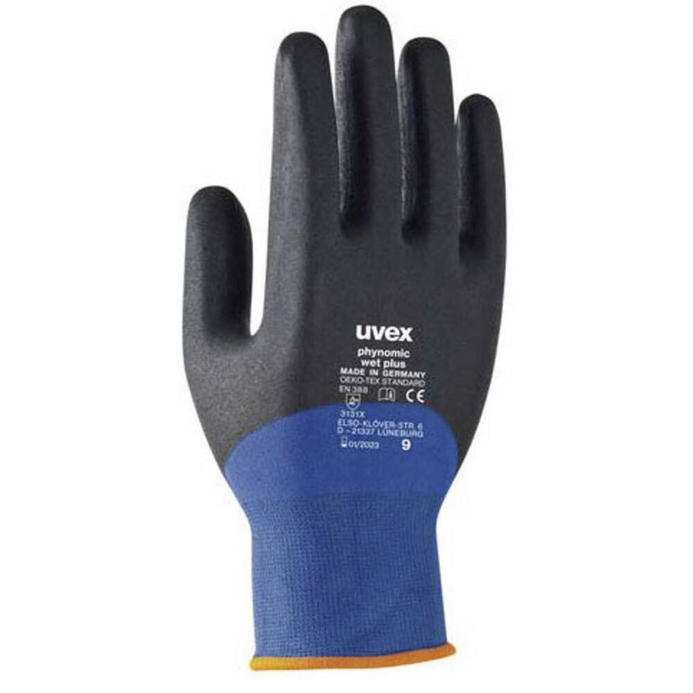 Uvex phynomic wet plus 6006109  Arbeitshandschuh Größe (Handschuhe): 9 EN 388  1 Paar