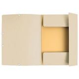thumbnail of Exacompta 55532E 25x Sammelmappen mit Gummizug und 3 Klappen, Colorspan-Karton 400g/m2, für DIN A4 - beige