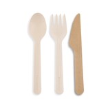 thumbnail of BIOZOYG 100 Stück Einwegmesser 16,5cm Papiermesser Pappmesser aus Karton, umweltfreundlich, sehr stabil, aus nachhaltigem Holz, biologisch abbaubar