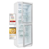 thumbnail of Exquisit Glastürkühlschrank GKS350-2-GT-280D weiss | 320 l Nutzinhalt | Weiß