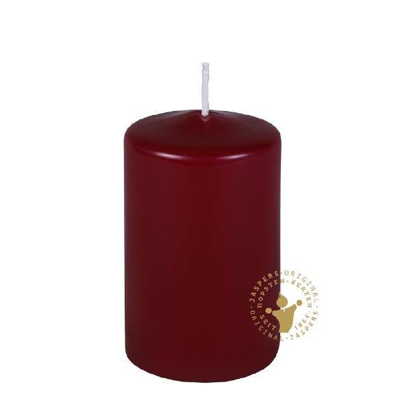 Stumpenkerzen bordeaux 100 x 60 mm, 10 Stück