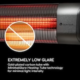 thumbnail of Dark Wave Infrarot-Heizstrahler 2000W Goldbeschichtete Carbonröhre IP65 Aluminium Silber