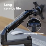 thumbnail of ONKRON Monitorhalterung Tisch für 17-38 Zoll, bis 11 kg, höhenverstellbar, VESA 75x75 & 100x100, schwenkbar, neigbar, drehbar, Schwarz MS75-B