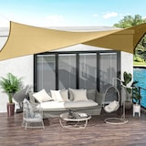 thumbnail of Outsunny Toldo Vela Rectángulo 4x6m Toldo Parasol Vela de Sombra Protección UV Poliéster para Patio Terraza Jardín