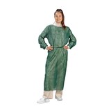 thumbnail of Medi-Inn PP-Besucherkittel - 136x140 cm - dunkelgrün - Gr. L - 100 Schutzkittel