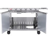 thumbnail of Tarrington House Barbecue à gaz 6+1 brûleurs GLENWOOD, acier inoxydable, thermostat électrique,  puissance 24,5 kW, 68 x 120 x 99cm, 4 roues, argent