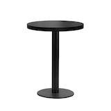 thumbnail of Bistrotisch Rund Stahlgestell | Durchmesser 80 cm | Dunkle Holzoptik