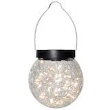 thumbnail of LED Solar Laterne Glaskugel hängend Bruchglas Optik Lichtsensor D:12cm