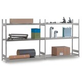 thumbnail of PROREGAL Weitspannregal Stecksystem T-Profil | HxBxT 300x150x40cm | 5 Ebenen | Stahlplatten-Fachboden | Fachlast 350kg | Verzinkt | Lagerregal