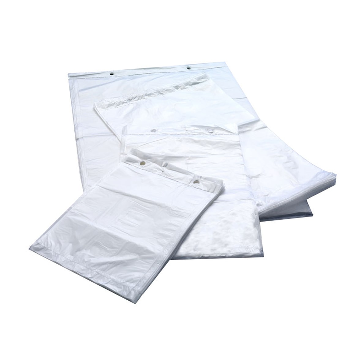 200x Folienzuschnitte HDPE geblockt mit 2 Aufhängelöcher 370 x 570 + 30mm