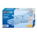 thumbnail of HYGOSTAR Einweghandschuh SAFE LIGHT 2705 Nitril M bl 100 St./Pack.