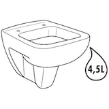 thumbnail of RENOVA Nr.1 PLAN Tiefspül-WC wandhängend, 4,5/6 l weiß