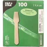 thumbnail of PAPSTAR, IJslepels, hout "pure" 9,4 cm gewaxt