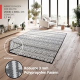 thumbnail of EVOCAMP Outdoor Teppich 250x300 cm, Kunststoffteppich, wetterfest für Terrasse, grau-weiß