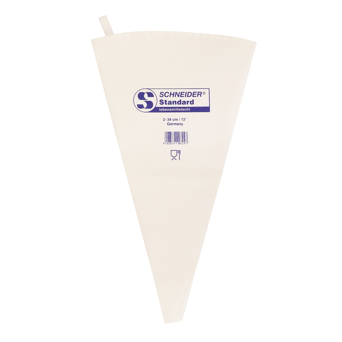 Schneider - Spritzbeutel 2-34 cm - Standard, Druck "Schneider": Blau