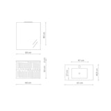 thumbnail of AQA Design Composizione da bagno in MDF 4 pezzi VENERE verde salvia cm. L.61 P.46,5 H.190 MPVE06-SAL