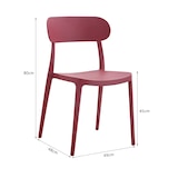 thumbnail of METRO PROFESSIONAL Silla apilable Gastro, plástico, burdeos