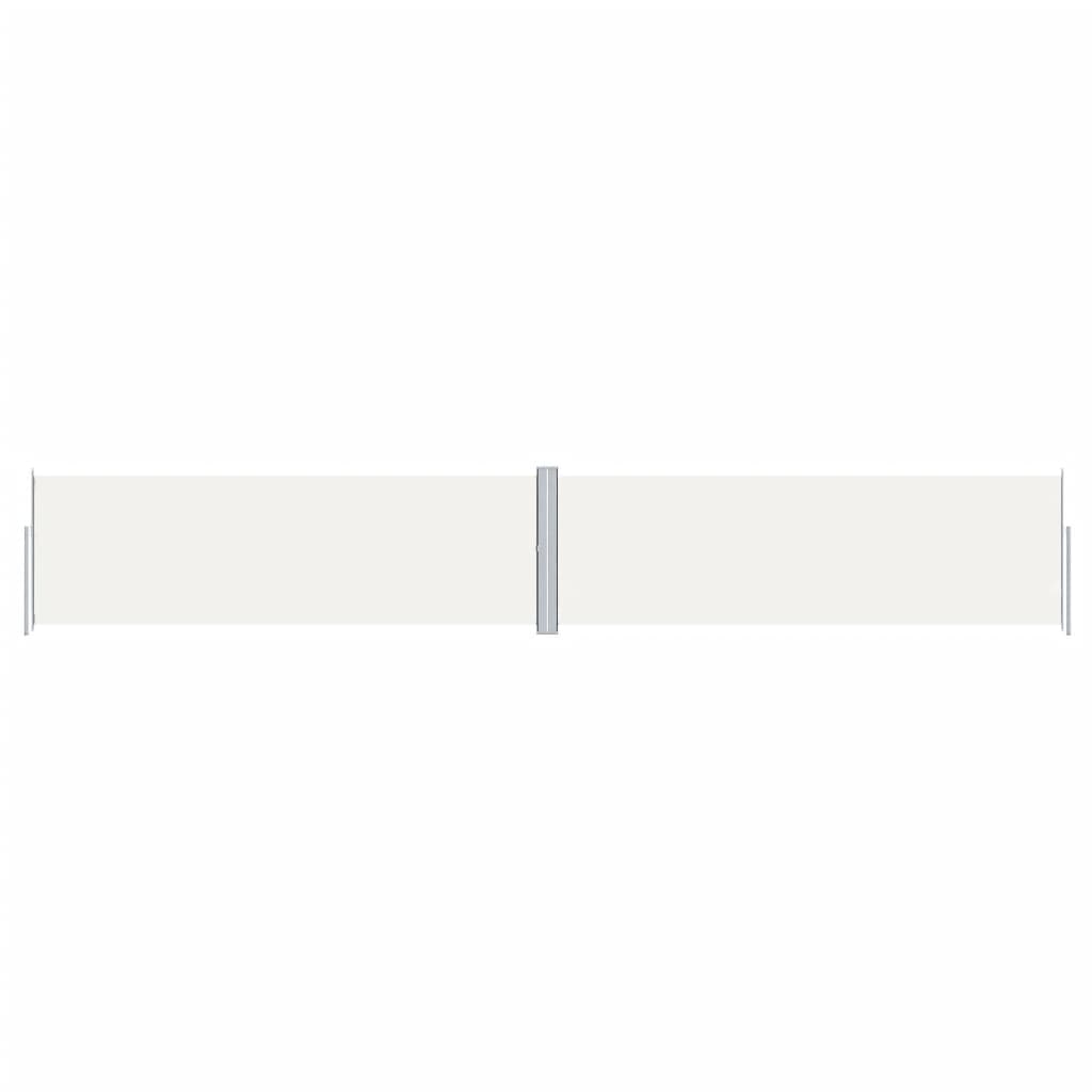 vidaXL Seitenmarkise Ausziehbar Creme 160x1000 cm
