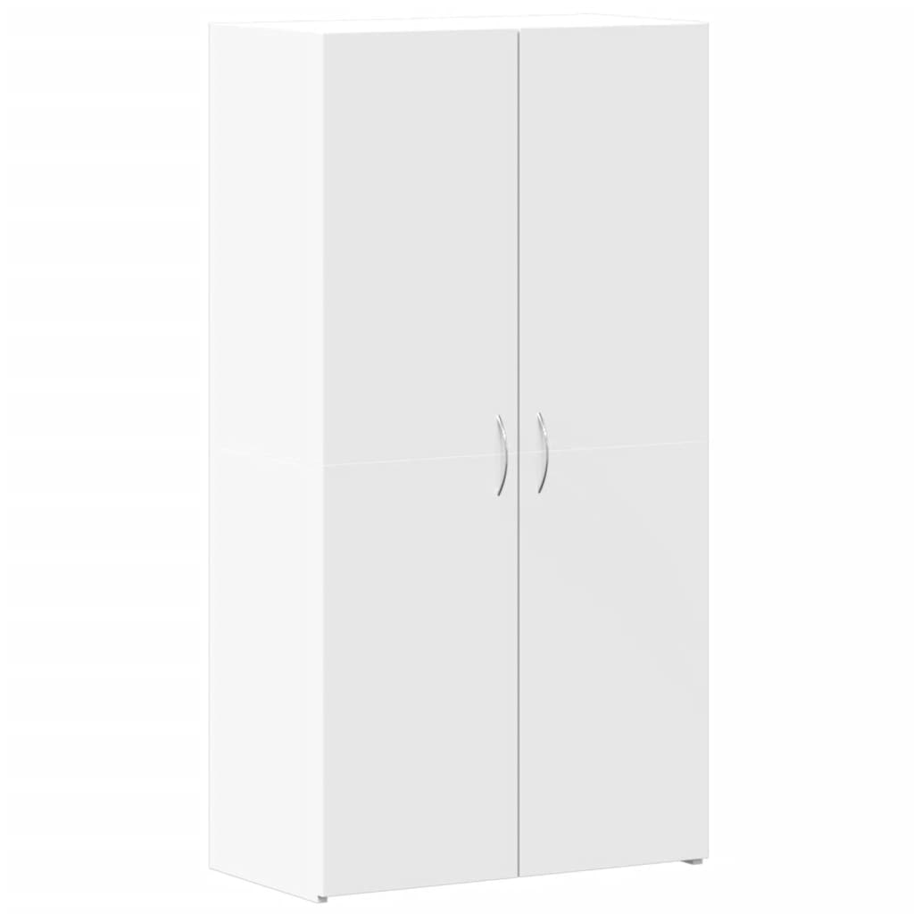 Décoshop26 - Opbergkast voor kantoormeubelen 60 x 32 x 115 cm wit bewerkt hout DEC024469