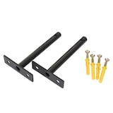 thumbnail of Wandregal HWC-H37, Schweberegal Wandboard Hängeregal Regal, Schublade Massiv-Holz 8x80x25cm ~ braun, shabby