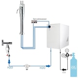 thumbnail of Tafelwassergerät BieTal® BT-30U Kühlung Schanksäule 3-Wege mit Hebel 6KG CO2