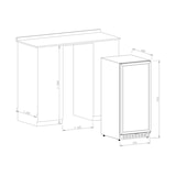 thumbnail of Vinobox Cave à vin 110 Grand Cru 2T Noire, encastrable ou freestanding, 2 zones de température