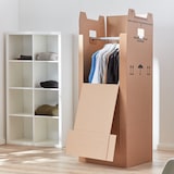 thumbnail of 10 x Kleiderbox 60 kg Traglast stabiler Kleiderkarton mit Kleiderstange 2-wellig Umzugskarton Textilkarton BB-Verpackungen