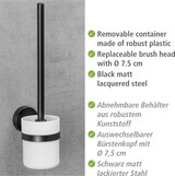 thumbnail of WENKO Static-Loc® Plus WC-Garnitur Pavia Schwarz