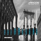thumbnail of Arcos Serie Brooklyn - Kochmesser - Klinge aus Nitrum geschmiedetem Edelstahl 210 mm - HandGriff Micarta Farbe Blau (Seiden klinge)
