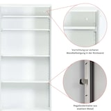 thumbnail of PROREGAL Stahlschrank BEE mit 8 lackierten Fachböden | HxBxT 195x92x50cm | Weiß-Blau | Werkstattschrank Werkzeugschrank Aktenschrank Universalschrank