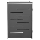 thumbnail of vidaXL Mülltonnenbox für 1 Tonne 69x77,5x112,5 cm Edelstahl