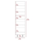 thumbnail of Zapatero de pared leto xl en Melamina, con espejo , 170 cm  X 46.99 cm  X 18.99 cm  , Negro