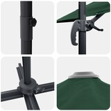 thumbnail of Parasol Roma Vert 286 x 284 x 265 cm Aluminium et polyester Modèle Atlas Panorama Soleil