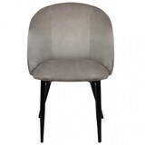 thumbnail of Sedia poltrona da interno ingresso salotto con struttura in acciaio e seduta rivestita in velluto colorato Camy -  Gray