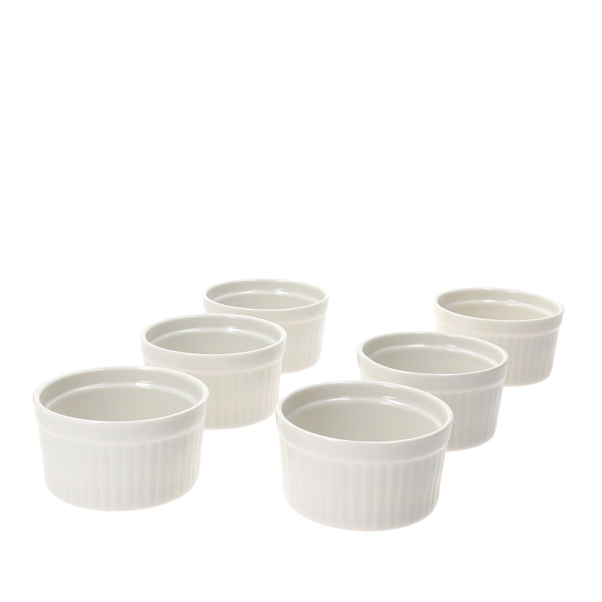 6er Set Creme Brulee Schale Bianca 9x5cm weiß - 24302126