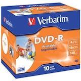 thumbnail of DVD-R Jewelcase printable, 4,7Gb, 120 Minuten, 10 Stück
