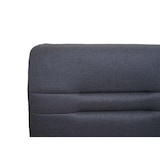 thumbnail of Sitzbank HWC-H70, Esszimmerbank Bank Polsterbank, Rückenlehne Stoff/Textil Edelstahl gebürstet ~ grau 180cm