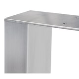 thumbnail of Set De 2 Soportes Velden Cuadrados Para Mesas Acero inoxidable/90 cm