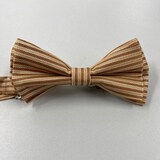 thumbnail of Fliege Nadelstreifen Fb. gold/braun : Nadelstreifen gold/braun : 100% Polyester 210 g/m² Fliegen
