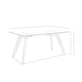 thumbnail of Angel Cerdá  Mesa de jantar com tampo fixo em vidro temperado, estrutura em aço inoxidável  1031.01