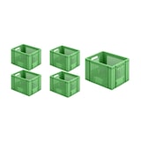 thumbnail of PROREGAL 5x Eurobehälter Obst- und Gemüsekasten | HxBxT 27,2x30x40cm | 26 Liter | Grün | Obst-Gemüsekiste, Obstkorb, Transportbox