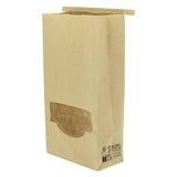 thumbnail of MONOUSO - SOS Kraft-zak met sluiting en venster 12+6x23,5cm (50 stuks)