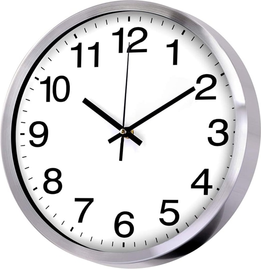 wanduhr edelstahl rostfrei ø35 cm eva