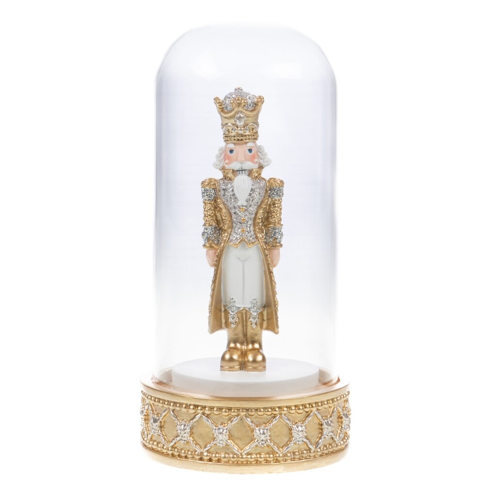 Nussknacker Glocke 23 cm - Gold Rund Resin Lou De Castellane 12x12 cm