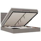 thumbnail of vidaXL Ottoman-Bett mit Matratze & LEDs Taupe 180x200 cm Stoff