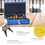 thumbnail of HMF 10015-17 Geldkassette mit Münzzählbrett, 30 x 24 x 9 cm, Gelb