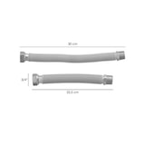 thumbnail of Tuberia Extensible Agua Acero Inoxidable Corrugado. Longitud de 22,5 a 30 cm. Tomas 3/4"