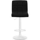 thumbnail of DELUKE® Barhocker 2er Set MADRID - Schwarz, Stoff, Weiß | Barhocker mit Lehne Barstuhl Tresenhocker Tresenstuhl Kneipenhocker Kneipenstuhl